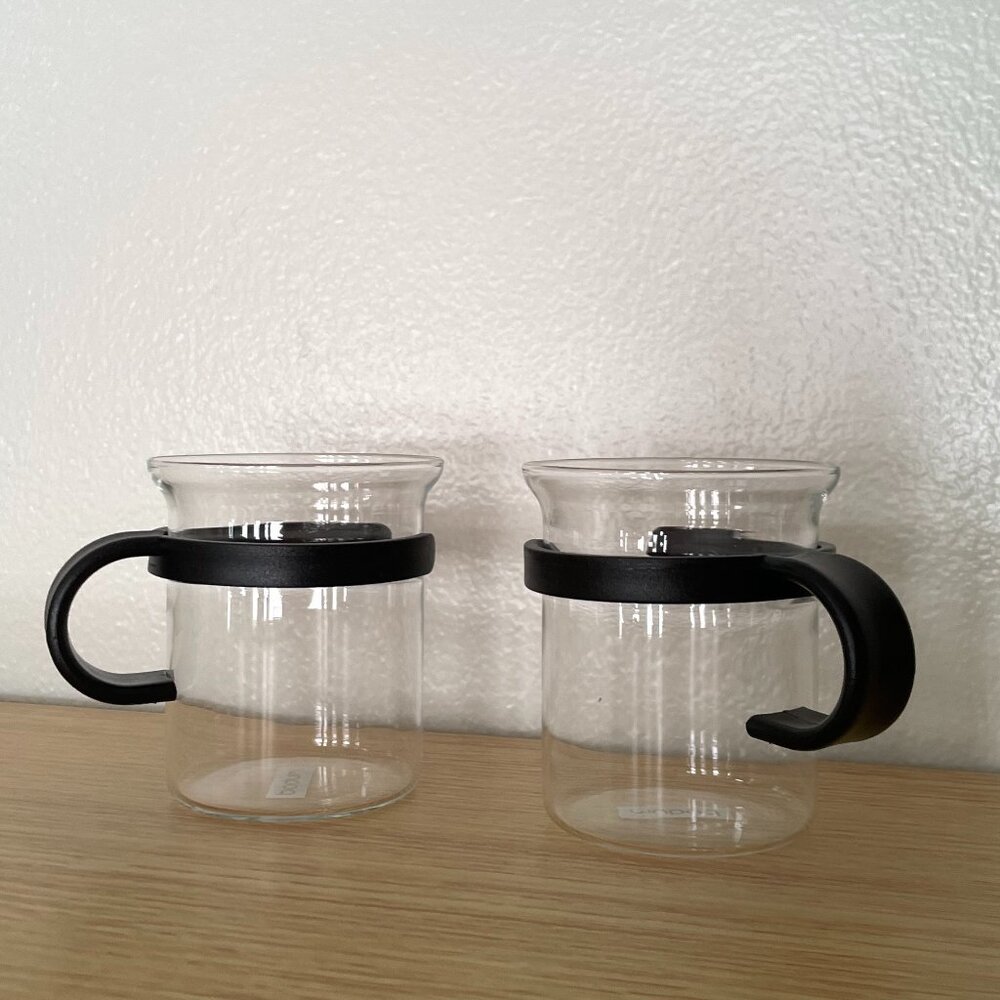 Pair of Star Trek, Picard, Bodum mugs / tea / espresso cups